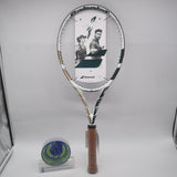 Babolat Pure Drive Wimbledon SKU#191588 White/ Green/ Gold  285g/ 10.01 oz Grip size #2 Tennis Racket