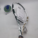 Babolat Pure Drive Wimbledon SKU#191588 White/ Green/ Gold  285g/ 10.01 oz Grip size #2 Tennis Racket