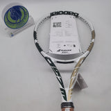 Babolat Pure Drive Wimbledon SKU#191588 White/ Green/ Gold  285g/ 10.01 oz Grip size #2 Tennis Racket