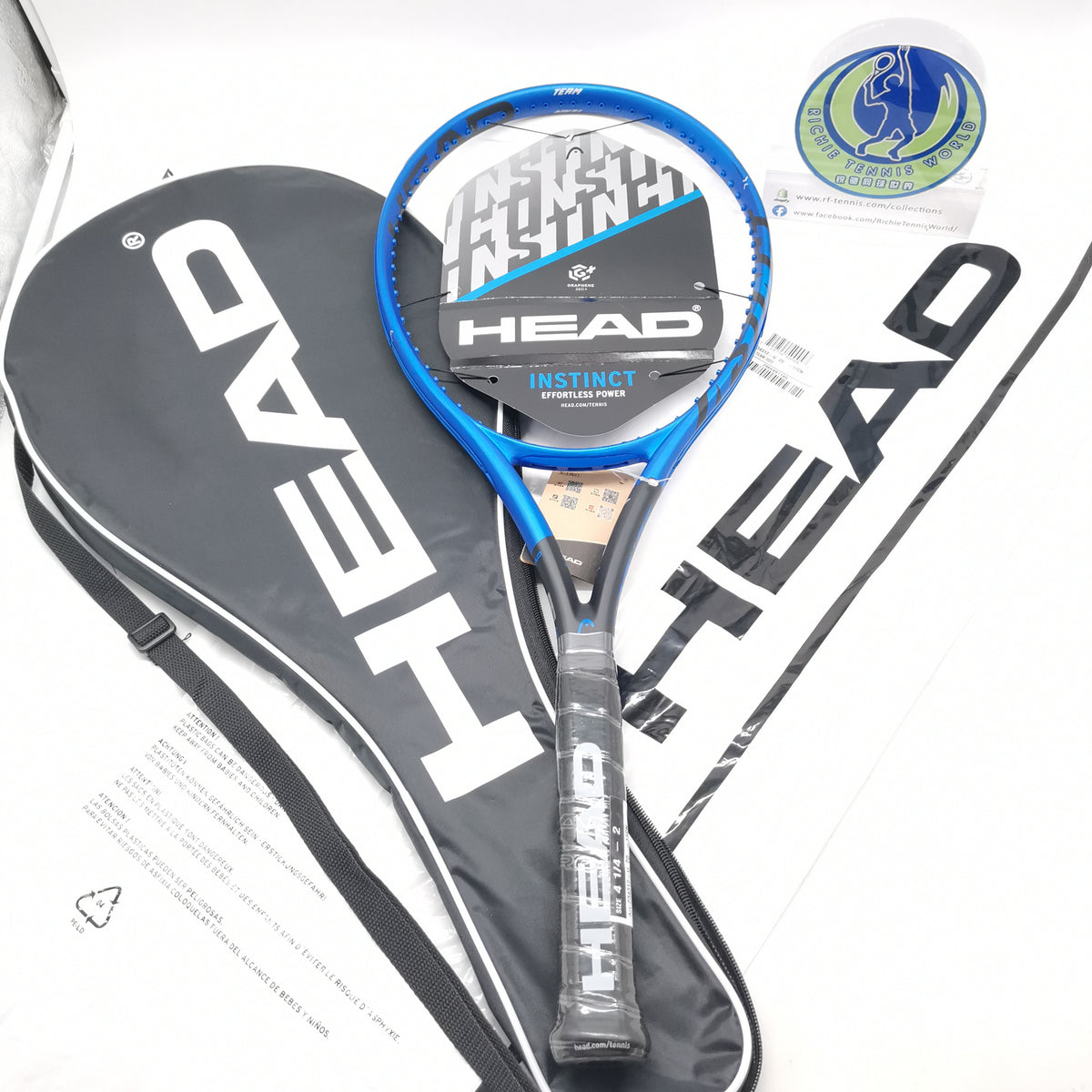 HEAD Instinct Team Blue Black Art#234312 285g/ 10.1 oz Grip