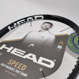 HEAD SPEED TEAM Black White Art#233632 285g/ 10.1 oz Grip#2 645/100sq. in 16X19 Tennis Racket