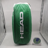 HEAD Pro Player Tennis Duffel Bag Wimbledon Limited edition Large White/ Green Art# 283440 - WHGE Tennis Racket Duffle Bag