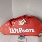 Wilson Super Tour 2 Compartment Large Tennis Bag RH x 9 Pack Red WRZ840809