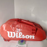 Wilson Super Tour 2 Compartment Large Tennis Bag RH x 9 Pack Red WRZ840809