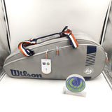WILSON TEAM ROLAND GARROS 6pck Tennis Bag NAVY/GREY WR8019101001