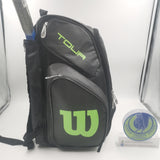 Wilson TOUR V BACKPACK LARGE BLACK/LIME WRZ845596