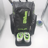 Wilson TOUR V BACKPACK LARGE BLACK/LIME WRZ845596