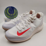 NIKE COURT AIR ZOOM ZERO HC US9 WHITE/BRIGHT CRIMSON-PHANTOM AA8018100
