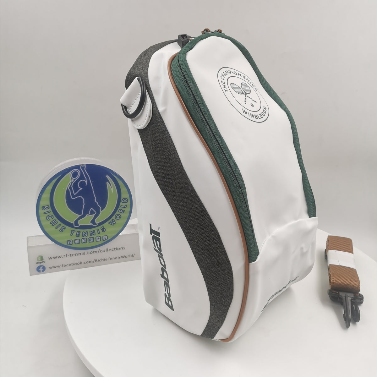 Babolat Cooler Bag Wimbledon 100 White Grey Green 192223