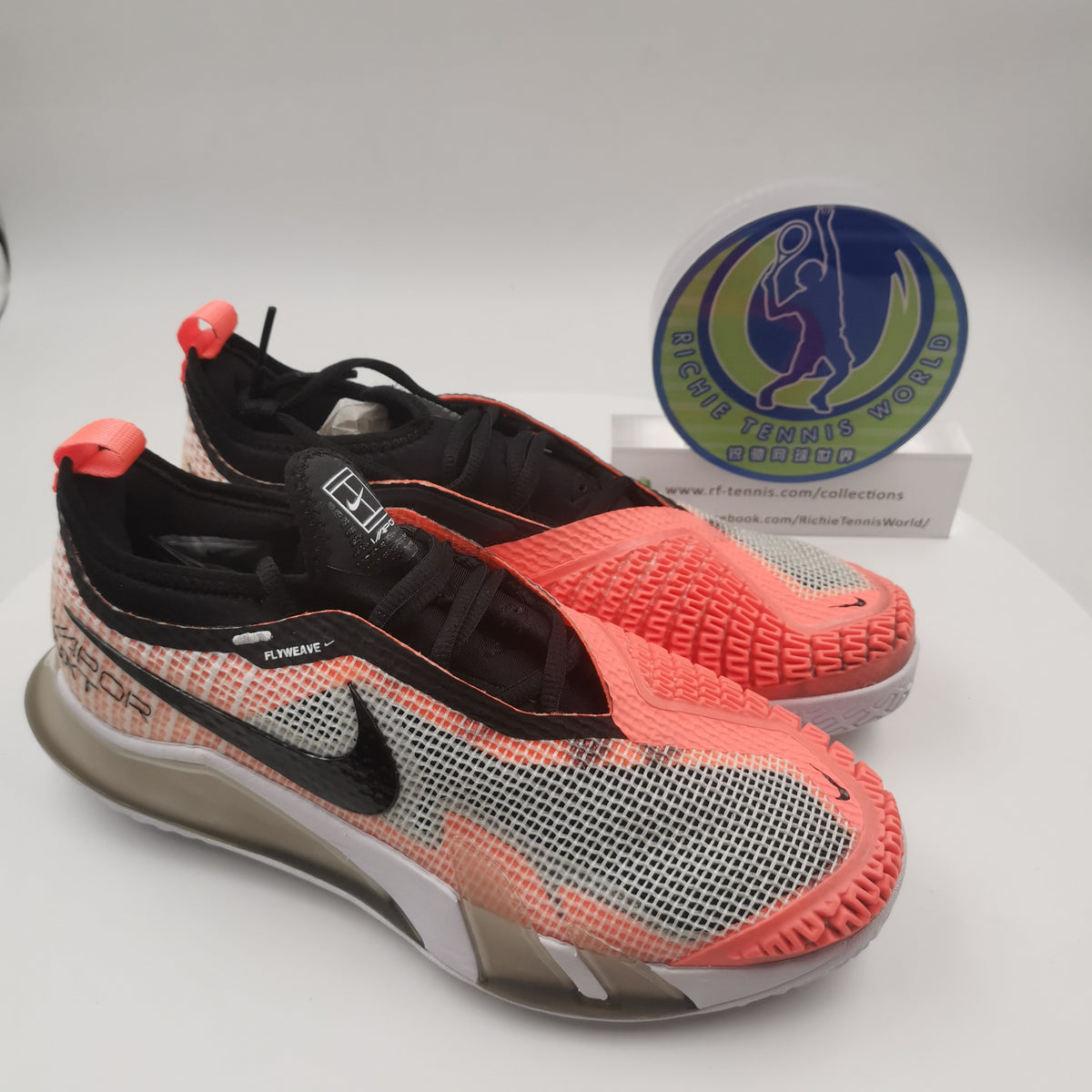 Womens Nike React vapor NXT HC Pink Orange White CV0742101 US8/ EUR39/