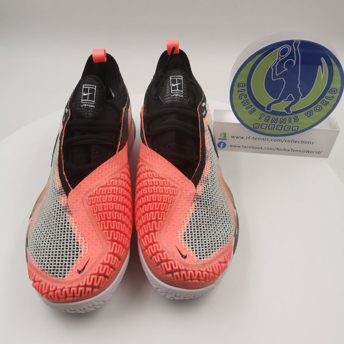 Womens Nike React vapor NXT HC Pink Orange White CV0742101 US8/ EUR39/