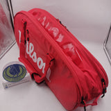 Wilson Super Tour 2 Comp Small 2019 6pck Tennis Bag Red