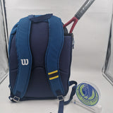Wilson US OPEN TOUR Backpack Blue/Yellow/White WR8013201001