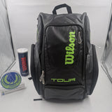 Wilson TOUR V BACKPACK LARGE BLACK/LIME WRZ845596