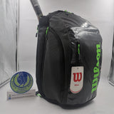 Wilson Super Tour Tennis Backpack Large Black/Green WR8004301001