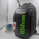 Wilson Super Tour Tennis Backpack Large Black/Green WR8004301001