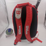 Wilson Super Tour Tennis Backpack Large Red/White WRZ840896