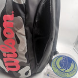 Wilson Super Tour  Camo Tennis Backpack Grey/Black/Red WRZ842896