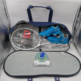 Yonex 75th Anniversary Round Tour Tennis/Badminton Bag 3~8 racket holder NAVY