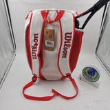 Wilson 100 Year Anniversary Tour Molded Large Tennis Backpack White/Red/ Gold WRZ842496