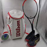Wilson 100 Year Anniversary Tour Molded Large Tennis Backpack White/Red/ Gold WRZ842496