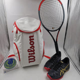 Wilson 100 Year Anniversary Tour Molded Large Tennis Backpack White/Red/ Gold WRZ842496