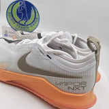Mens Nike React Vapor NXT HC CV0724103 White/ Orange Tennis Shoes