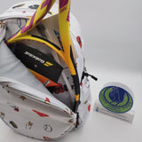 Great Speed Backpack Racket Holder White/ Tennis ball/ Star/ Heart Design Tennis Backpack