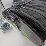 Wilson Super Tour 3 Compartment Tennis Bag RH x 15 Pack Black/Green WR8004101001