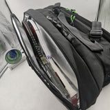 Wilson Super Tour 3 Compartment Tennis Bag RH x 15 Pack Black/Green WR8004101001