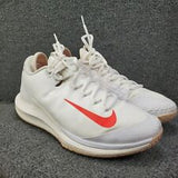 NIKE COURT AIR ZOOM ZERO HC US9 WHITE/BRIGHT CRIMSON-PHANTOM AA8018100