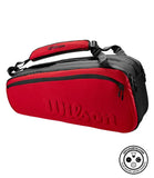 Wilson Super Tour 9 Pack CLASH V2.0 Tennis bag Red/Black WR8016401001