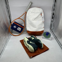 Wilson Roland Garros Super Tour Backpack2024 White/ Clay/ Navy Tennis Bag WR8030901001