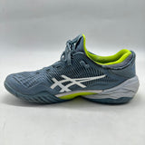 USED US9 asics Court FF 3 Clay Steel blue White 1041A370-400 Tennis Shoes