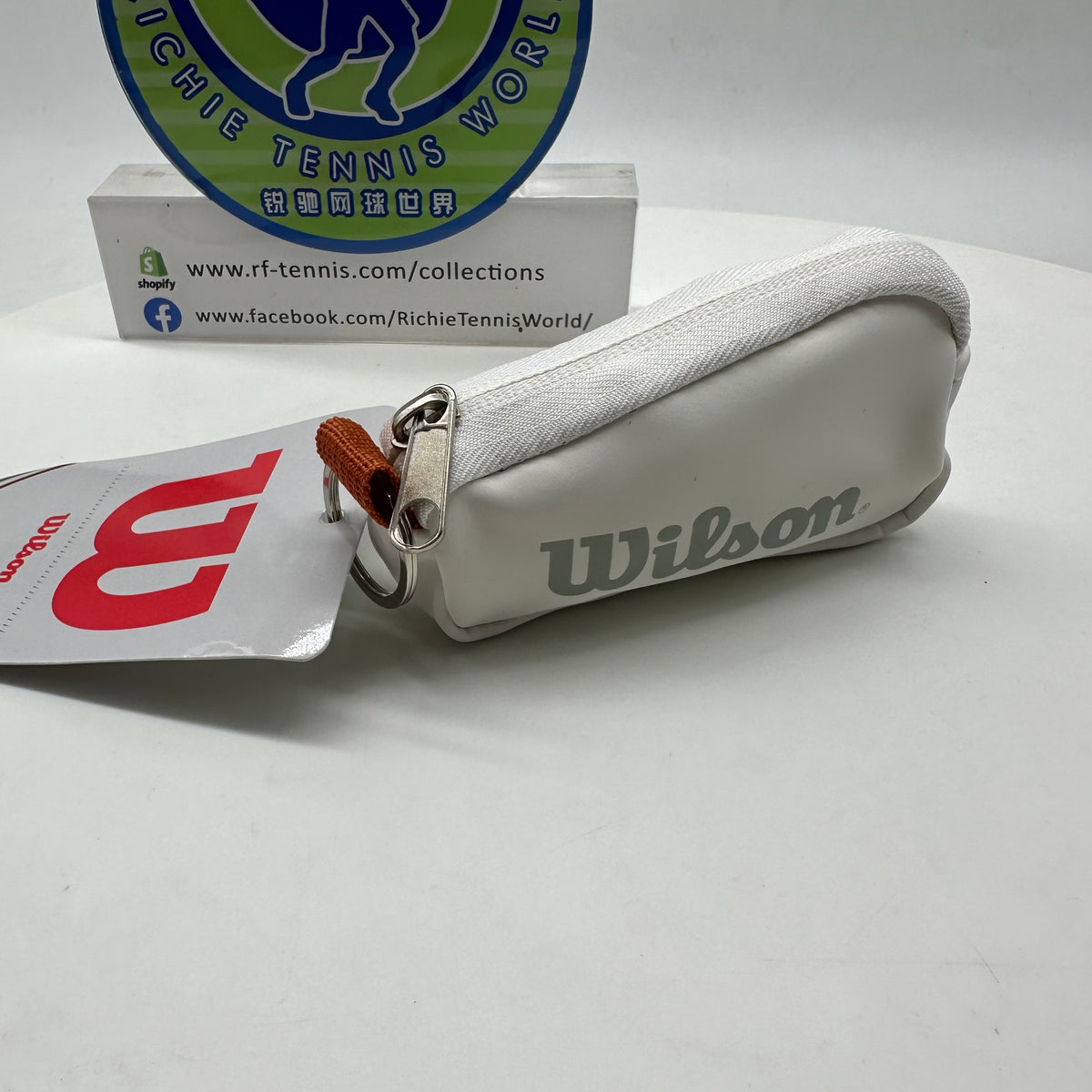 Wilson Roland Garros pocket Keychain White/ Clay 2024 WR8035001001 ...
