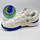 ON ROGER Tennis Shoes White Blue Used US9.5/EUR43/UK9/JP27.5