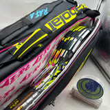 Babolat RH6 Tennis Bag Pure Aero Rafa Blue/Yellow/Pink MYS 373 SKU 200732