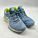 USED US9 asics Court FF 3 Clay Steel blue White 1041A370-400 Tennis Shoes