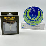 Forty Love Tennis Jewelry Necklace Gold Tennis ball and Racquet