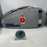 Roland Garros 3pck Grey navy Tennis Bag