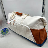 Wilson Roland Garros Super Tour Large Duffel 2024 White/ Clay/ Navy Tennis Bag WR8031001001