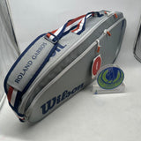 Roland Garros 3pck Grey navy Tennis Bag