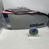 Roland Garros 3pck Grey navy Tennis Bag