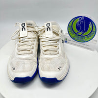 ON ROGER Tennis Shoes White Blue Used US9.5/EUR43/UK9/JP27.5