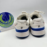 ON ROGER Tennis Shoes White Blue Used US9.5/EUR43/UK9/JP27.5