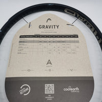 HEAD GRAVITY MP L 2023 Grey Black Art#235333 280g/ 9.9 oz Grip#2 645/ 100sq. in 16X19 Tennis Racket