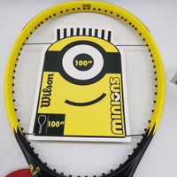 Wilson Minions Clash 100L V2.0 Yellow Black WR130111U2 280g/ 9.9 oz Grip#2 Tennis Racket