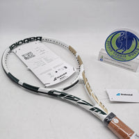 Babolat Pure Drive Wimbledon Team UC White Green SKU#191587 285g/ 10.1 oz Grip#1 4 1/8 645/100sq. in 16X19 Tennis Racket
