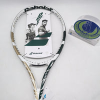 Babolat Pure Drive Wimbledon Team UC White Green SKU#191587 285g/ 10.1 oz Grip#1 4 1/8 645/100sq. in 16X19 Tennis Racket