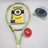 Wilson Minions Clash 100 V3.0 Skyblue/ Yellow WR098811U2 295g/ 10.4 oz Grip#2 645cm/100sq. in 16X19 Tennis Racket